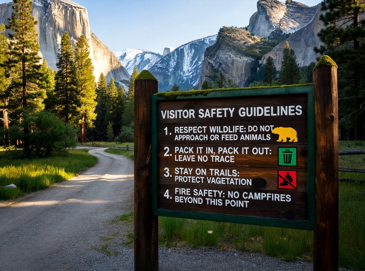 Yosemite Sign with Text